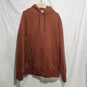 RONIN Division Men's Embroidered Pullover Hoodie - Rust - sz M*